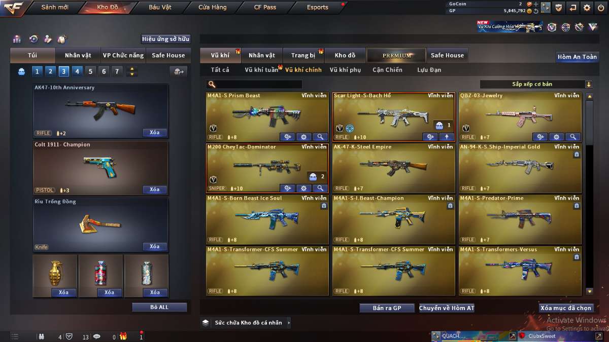 shop acc cf uy tin gia re